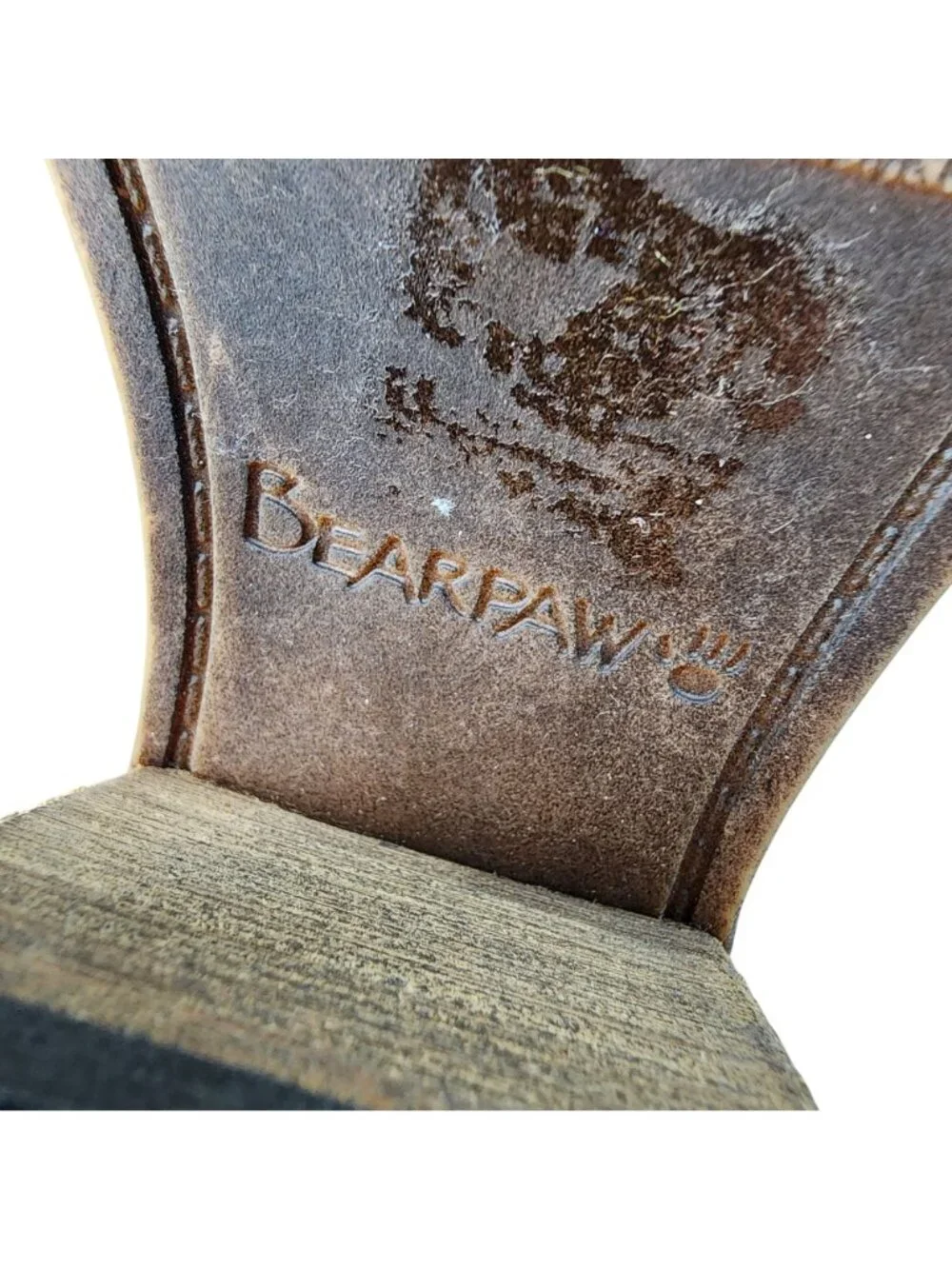 Bearpaw Shoes Womens Size 6 Gray Suede Fur Trim Boots *NWOT-No Box*
